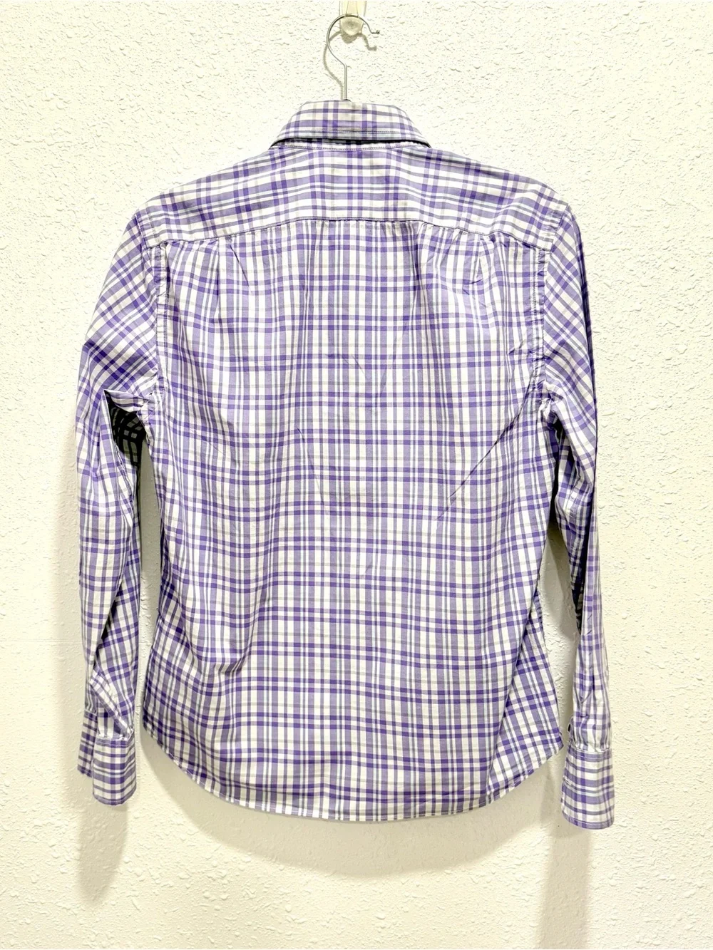 J. Crew Flex washed Lavender‎ Plaid Button-Down Shirt S